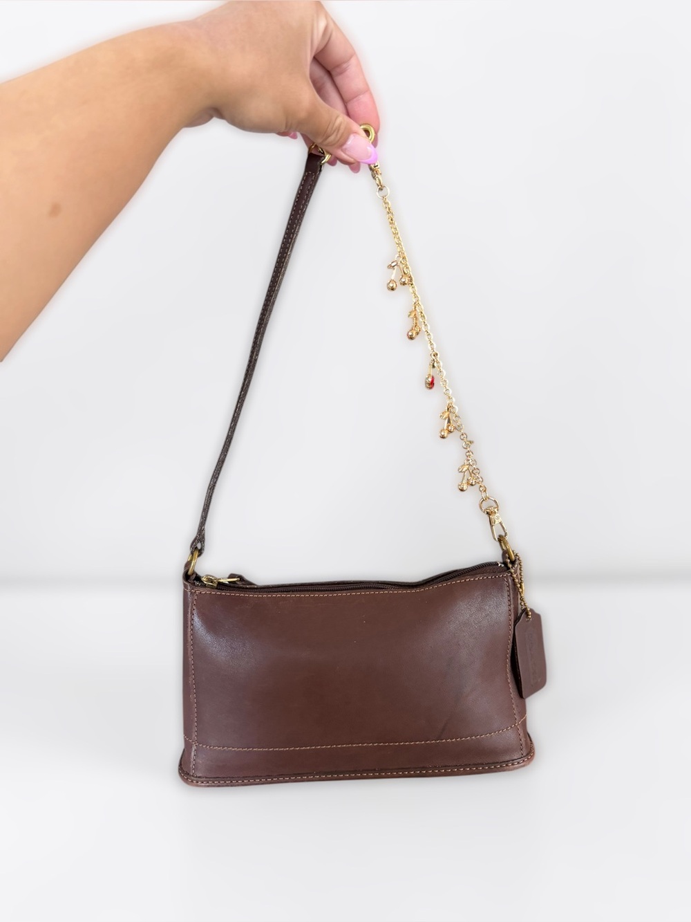 Vintage Coach 9311 Bleecker Demi Mahogany Brown Leather Shoulder Bag w/ Hangtag